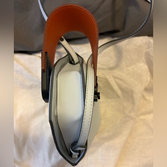 Danse Lente Pale Blue and Papaya Mini Johnny Bucket Bag - Picture 5 of 9